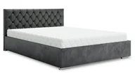 Łóżka - Ciemnoszare łóżko welurowe 5 rozmiarów - Cavenio - miniaturka - grafika 1