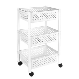 Regał JUMBO eco plastik 3 półki PT-1268 biały - Regały - miniaturka - grafika 1