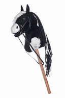 Maskotki i pluszaki - Konik na patyku HKM Hobby Horse kolor: czarny/biały - miniaturka - grafika 1