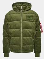 Kurtki męskie - Alpha Industries Kurtka zimowa Cord 138118 Zielony Regular Fit - miniaturka - grafika 1