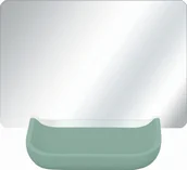 Lusterka do makijażu - Lusterko kosmetyczne Kleine Wolke Kleine Wolke Tray 2w1 Lusterko kosmetyczne i organizer zielony - miniaturka - grafika 1