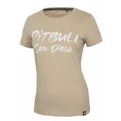 Odzież taktyczna i umundurowanie - Koszulka damska Pit Bull Middle Weight 170 Basic Brush '24 - Piaskowa XS (32) - miniaturka - grafika 1