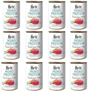 BRIT - Mono protein tuńczyk/słodkie ziemniaczki pies puszka ZESTAW 12 x 400g - Mokra karma dla psów - miniaturka - grafika 1