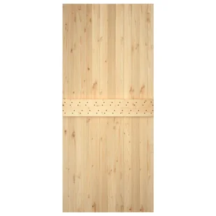 Drzwi, 100x210 cm, lite drewno sosnowe 8720845854737 - Drzwi wewnętrzne - miniaturka - grafika 7