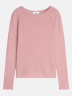 Swetry damskie - Perfect Cashmere Kaszmirowy sweter "Oprah" w kolorze szaroróżowym - miniaturka - grafika 1