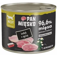 Mokra karma dla kotów - Pan Mięsko indyk z gęsią mokra karma dla kota waga 12x200 g - miniaturka - grafika 1