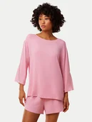 Piżamy damskie - Triumph Koszulka piżamowa Aura Spotlight 10221371 Różowy Relaxed Fit - miniaturka - grafika 1