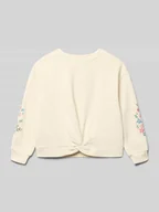 Bluzy dla dziewczynek - Bluza z prążkowanymi wykończeniami - miniaturka - grafika 1