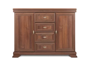 Komoda IMPERIO orzech, 128x97x46, płyta wiórowa/listwy MDF - Komody - miniaturka - grafika 1