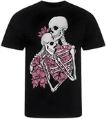 Koszulki męskie - KOSZULKA MĘSKA NADRUK MODNA KOŚCIOTRUP CZASZKA PREZENT PREMIUM S - miniaturka - grafika 1
