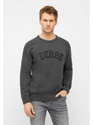 Swetry męskie - Derbe Sweter w kolorze szarym - miniaturka - grafika 1