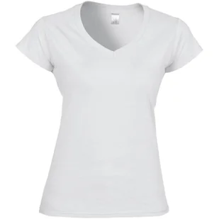 Koszulka Damska Krótki Rękaw VNeck - Koszulki sportowe damskie - miniaturka - grafika 1