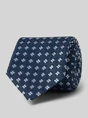 Krawaty i muchy męskie - Krawat z jedwabiu ze wzorem na całej powierzchni (7,5 cm) - miniaturka - grafika 1