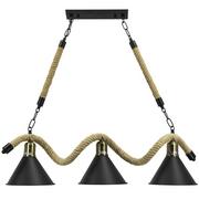 Lampy sufitowe - Lampa wisząca LINA 5102/3 BLACK Elem - miniaturka - grafika 1