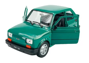 Welly Fiat 126P Ciemno Zielony 1:21 Samochód Nowy Metalowy Model - Samochody i pojazdy dla dzieci - miniaturka - grafika 1