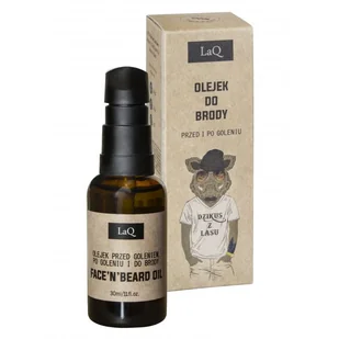 LAQ Olejek do Brody Przed i Po Goleniu, Dzikus z Lasu, 30ml - Kosmetyki i akcesoria do pielęgnacji brody - miniaturka - grafika 2