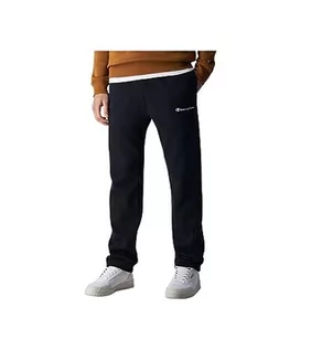 Spodenki męskie - Champion Legacy Authentic Pants-Script Logo Powerblend Fleece Straight Hem męskie spodnie dresowe, Nero, S - grafika 1