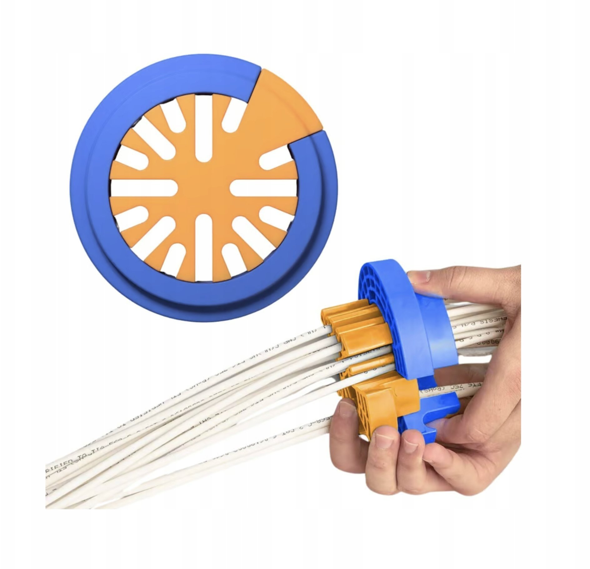 ORGANIZER WIĄZEK KABLI GRZEBIEŃ KABLOWY CZESAK DO KABLI Sieciowych 10 cm