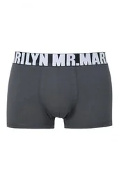 Gładkie bawełniane bokserki męskie Letters Marilyn - Majtki męskie - miniaturka - grafika 1