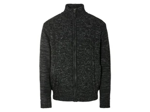 LIVERGY® Sweter męski z grubej dzianiny (S (44-46), Ciemnoszary) - Swetry męskie - miniaturka - grafika 1