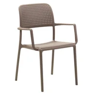 Krzesła - D2.Design Krzesło Bora z podłokietnikami szare 28349 - miniaturka - grafika 1