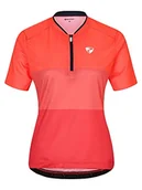 Koszulki i topy damskie - Ziener Damska koszulka rowerowa NAGITA – rower górski, rower wyścigowy – oddychająca, szybkoschnąca, elastyczna, z krótkim rękawem, Signal Peach, rozmiar 34 - miniaturka - grafika 1