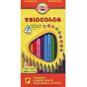 Artykuły biurowe - Koh-i-noor Kredki Triocolor 7mm 12 kolorów - miniaturka - grafika 1