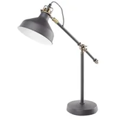 Lampy stojące - Emos Lampa biurkowa HARRY na żarówkę E27 ciemnoszara - miniaturka - grafika 1