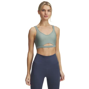 Biustonosz treningowy Under Armour UA Infinity Low Mesh - zielony - Bielizna sportowa damska - miniaturka - grafika 1