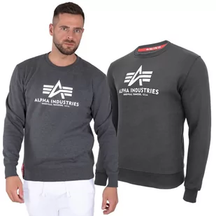 Bluza Alpha Industries Basic 178302 597 - Grafitowa - Odzież taktyczna i umundurowanie - miniaturka - grafika 1