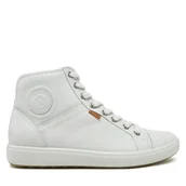 Sneakersy damskie - Sneakersy ECCO Soft 7 Ladies 430023 01007 Biały - miniaturka - grafika 1