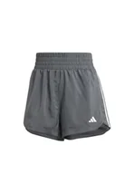 Spodenki damskie - adidas Damskie szorty Pacer Training z 3 paskami tkane z wysokim stanem, M, 7,5 cm czarne, Czarny, M - miniaturka - grafika 1