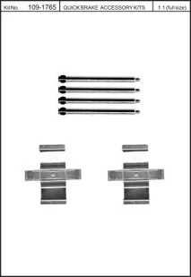 Zestaw montażowy klocków hamulcowych QUICK BRAKE 109-1765 41681000 - Układ hamulcowy - akcesoria - miniaturka - grafika 1