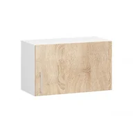 Szafki kuchenne - Szafka kuchenna AKORD W60 pod okap system LIMA Biała 60 cm - 1 drzwi, fronty kolor Dąb Sonoma, mat, 1 półka - 60x30,5x29 cm - miniaturka - grafika 1