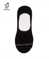 Skarpetki męskie - HEAVY TOOLS SKARPETY OPUR25 UNISEX STOPKI CZARNE ROZMIAR 37-41 DWIE PARY - miniaturka - grafika 1