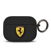 Akcesoria do słuchawek - Ferrari Ferrari FEACAPSILGLBK AirPods Pro cover czarny/black Silicone - miniaturka - grafika 1