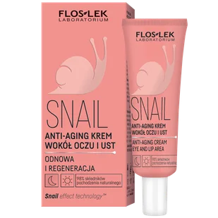 Floslek Laboratorium Snail, anti-aging krem wokół oczu i ust, 30 ml - Kosmetyki pod oczy - miniaturka - grafika 1