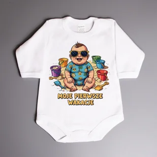 Moje pierwsze wakacje - body niemowlęce - Body - miniaturka - grafika 1