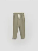 Spodenki dla niemowląt - Reserved - Prążkowane legginsy - oliwkowy - miniaturka - grafika 1