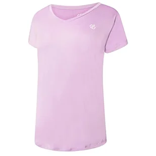 Dare 2b Damska koszulka z czujnym napisem, lawenda łubinu, 6 - Koszulki i topy damskie - miniaturka - grafika 1