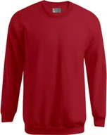 Swetry męskie - Sweter męski 100 / Pullover - Kolor: Ognista czerwień - Rozmiar: S - miniaturka - grafika 1