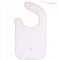 Śliniaki i fartuszki - Miś Śliniak na rzep różowy La Maison des Abeilles - miniaturka - grafika 1