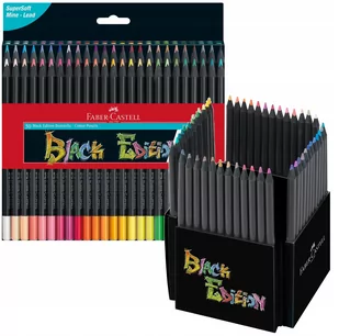 Faber-Castell Kredki Trój. Czarne Drewno 50 Kol - Kredki, ołówki, pastele i pisaki - miniaturka - grafika 1