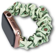 Akcesoria do smartwatchy - Materiałowa opaska do Watch 7 / 6 / 5 / 4 / 3 / 2 / SE (45 / 44 / 42mm) pasek bransoleta bransoletka na gumce awokado - miniaturka - grafika 1