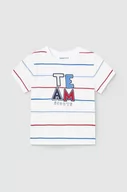 Koszulki dla chłopców - Mayoral t-shirt bawełniany niemowlęcy kolor czerwony wzorzysty - miniaturka - grafika 1