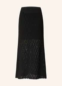 Spódnice - Selected Femme Spódnica Z Dzianiny schwarz - miniaturka - grafika 1