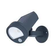 Lampy ogrodowe - Kinkiet solarny Tavares z czujnikem ruchu 200 lm grafitowy - miniaturka - grafika 1