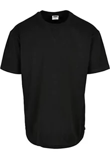 Koszulki męskie - Urban Classics Męski T-shirt, czarny + czarny, S - grafika 1