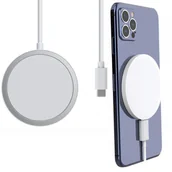 Ładowarki do telefonów - Ładowarka indukcyjna MagSafe 15W Typ-C - miniaturka - grafika 1