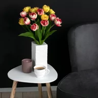 Sztuczne kwiaty - Sztuczny kwiat TULIPI kolor różowy styl nowoczesny ameliahome - ARTFLOWER/AH/TULIPI/ROSE/10PCS - miniaturka - grafika 1